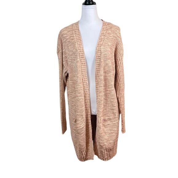Knox Rose Women’s Heathered Taupe Open Cardigan, Size M, NWT - Picture 1 of 8